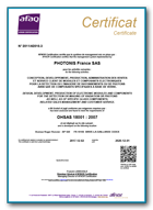 ISO 45001- Photonis France